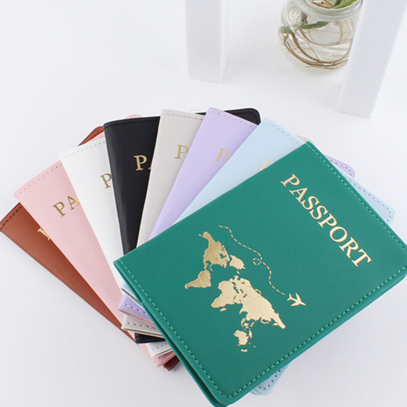 Travel Accessories Wallet - 1PCS PU Leather Map Passport Cover
