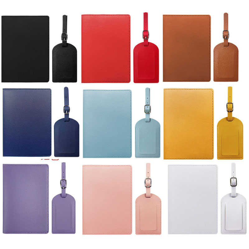 Luggage Cover Protector - Travel PU Passport Cover Luggage Tags