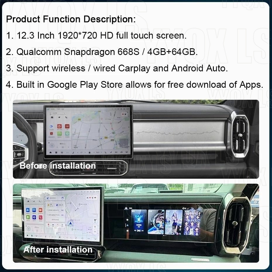 12.3 inch Co-pilot Display For - Travel Accessories India review and price