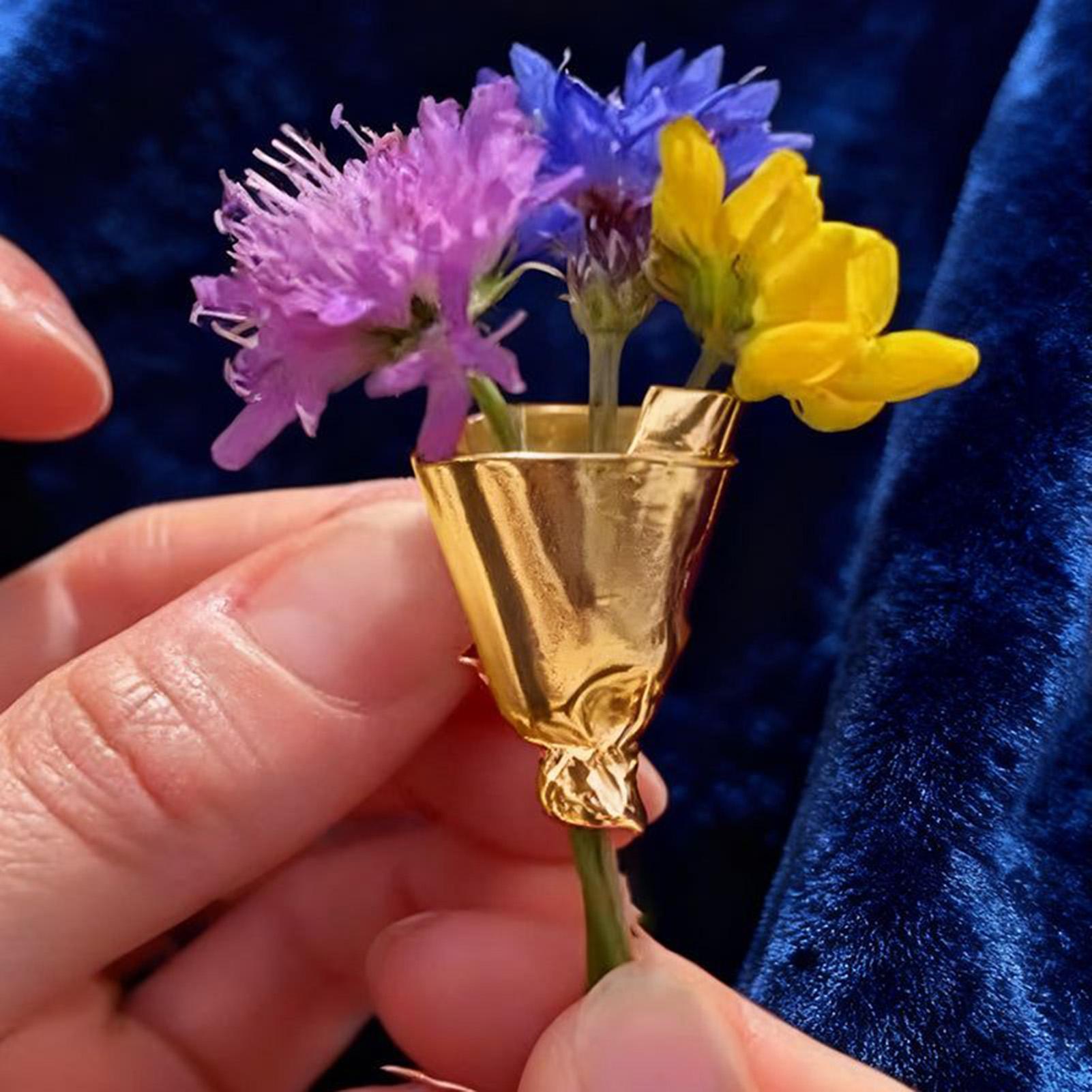 Women Flowers Bouquet Pins Bro - Travel Accessories India review and price