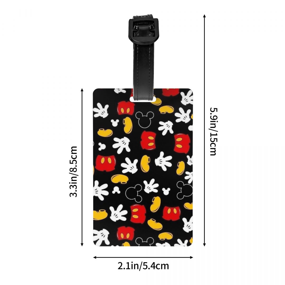 Custom M-Mouse  Luggage Tag fo - Luggage Cover Protector review and price