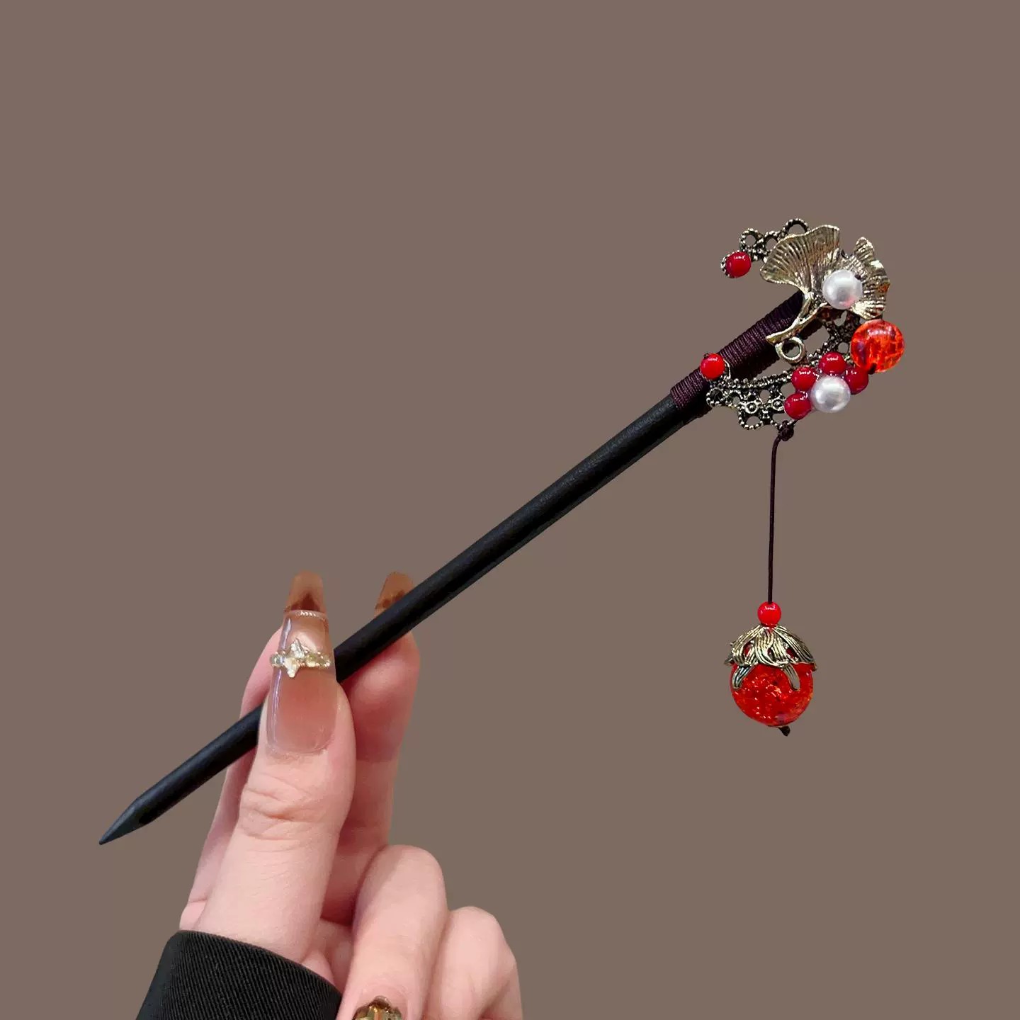 Antique Wooden Hairpin Women's - Travel Accessories Aesthetic review and price