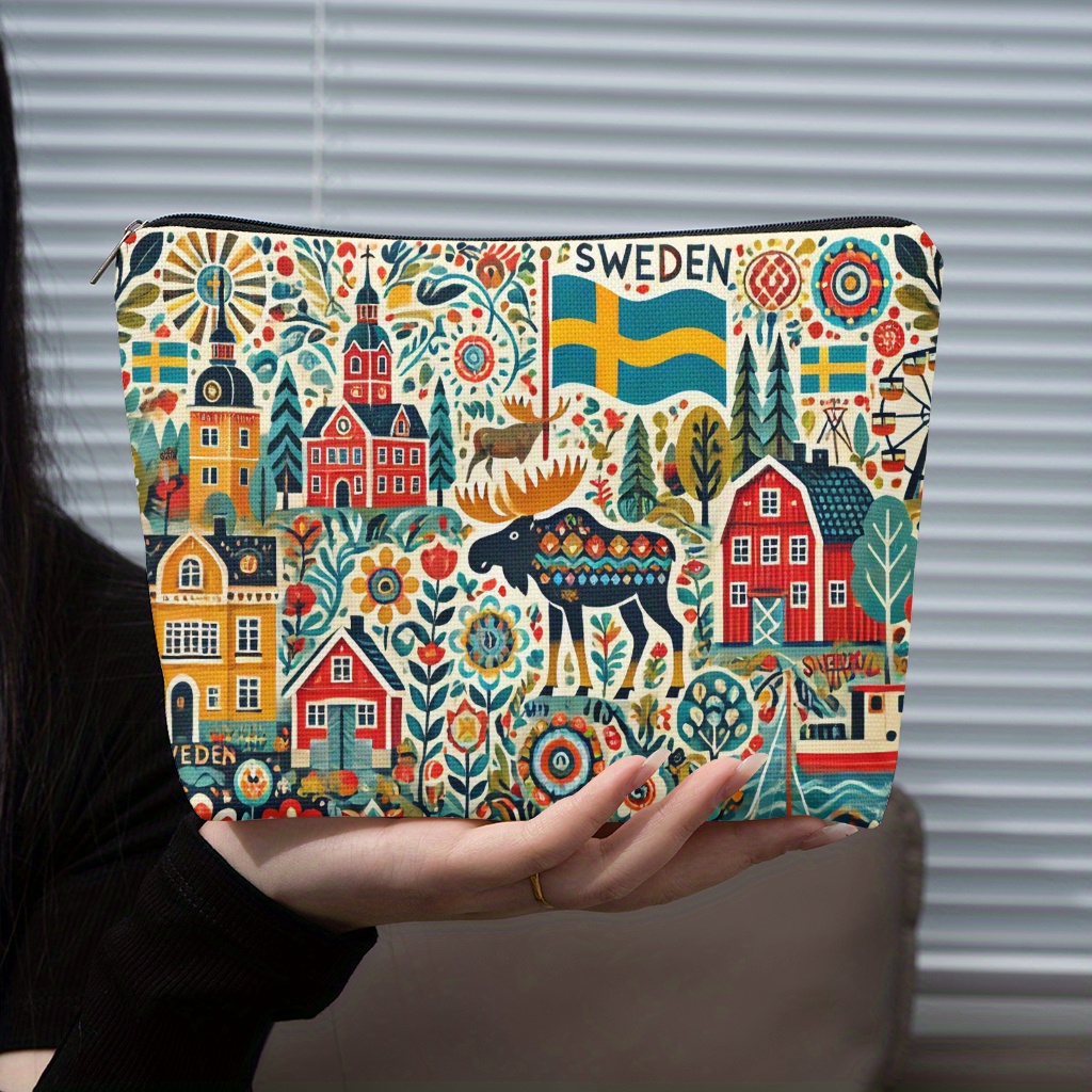 A Sweden themed makeup bag - w - Travel Accessories Jewelry review and price