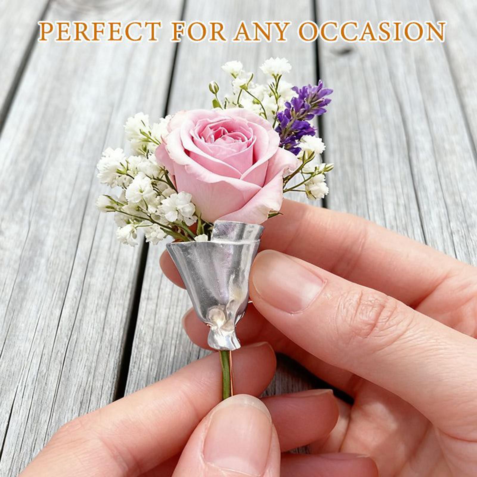 Bouquet Holder Lapel Pins Wedd - Travel Accessories India review and price