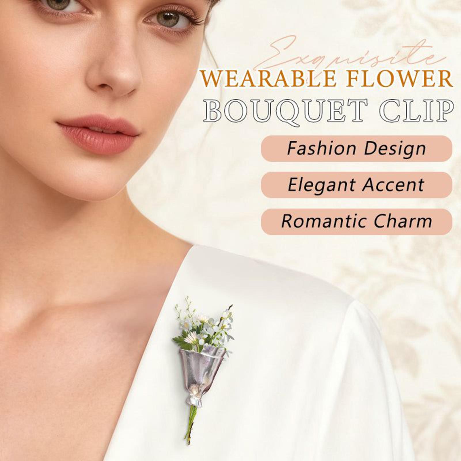 Bouquet Holder Lapel Pins Wedd - Travel Accessories India review and price
