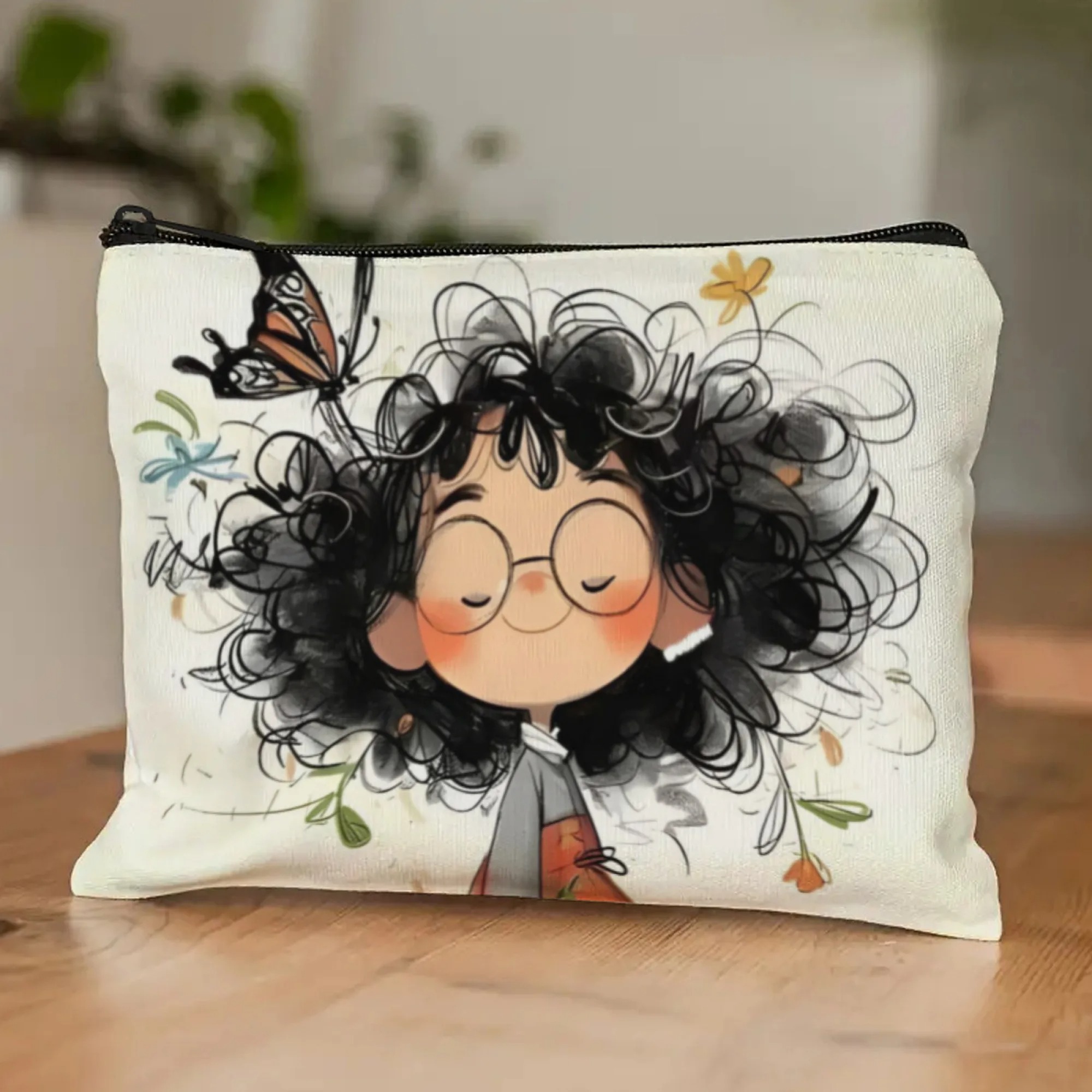 Cartoon Girl Makeup Bag Zipper - Travel Accessories Organizer Bag review and price